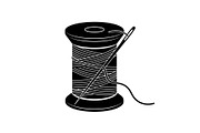 Sewing thread spool and needle, a Graphic by hafijul (Thumbnail 4 of 10)