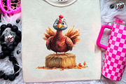 Thanksgiving Turkey Clipart, an Illustration by CreationArt (Thumbnail 3 of 9)