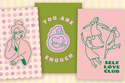 Self love, vector illustrations, an Object Graphic by venimo (Thumbnail 8 of 15)