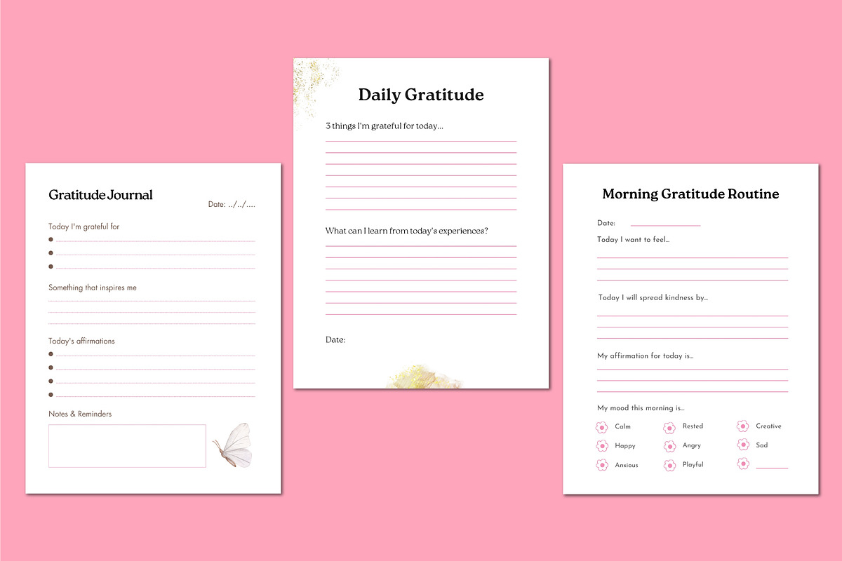 2026 Women’s Gratitude Journal, a Stationery Template by Shumaya (Photo 4 of 4)