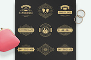 18 Wedding Logos and Badges, a Branding & Logo Template by Vasya Kobelev (Thumbnail 4 of 14)