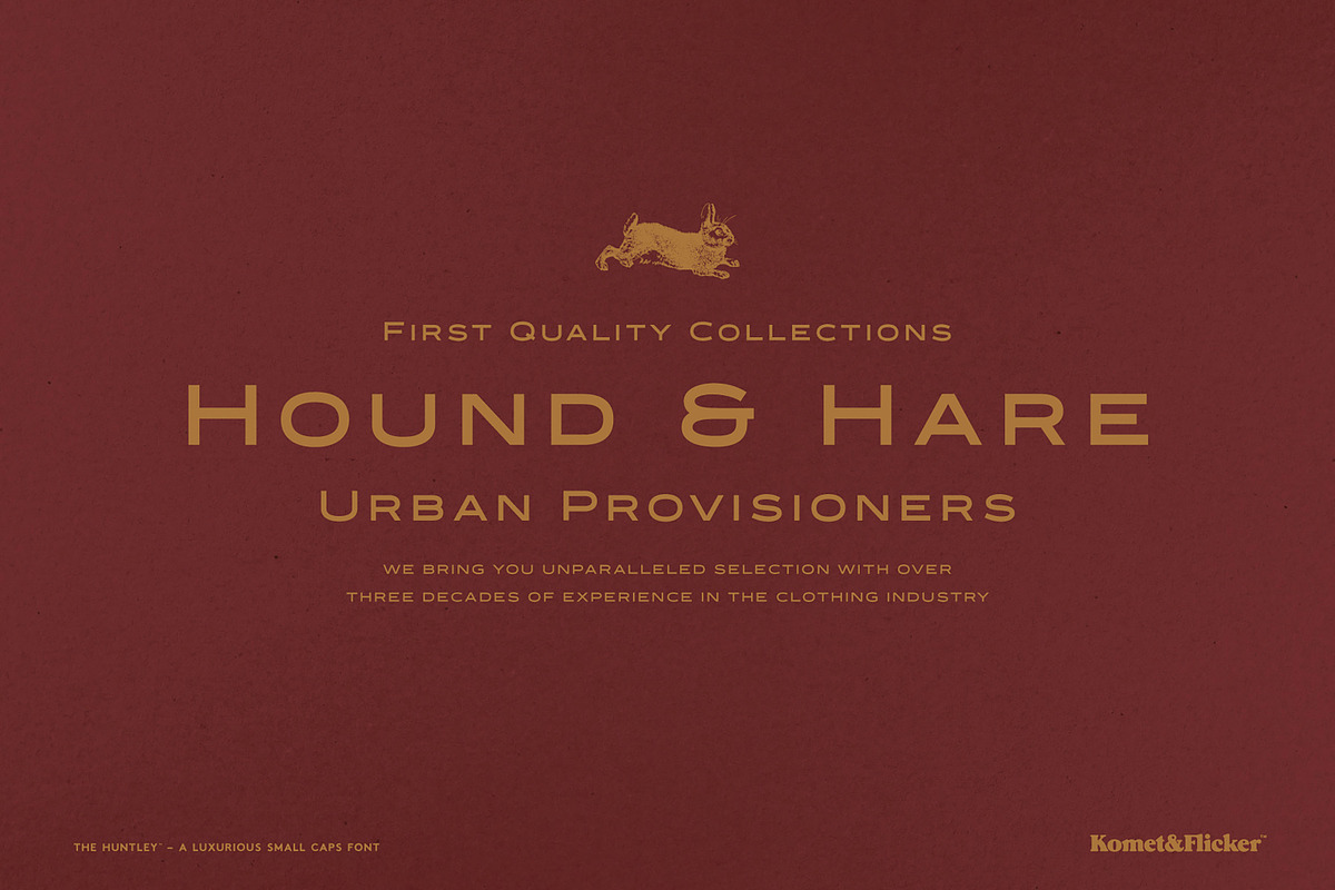 The Huntley – A Luxurious Font, a Sans Serif Font by Komet & Flicker (Photo 4 of 15)