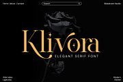 Klivora - Elegant Serif Font, a Serif Font by Idea Studio (Thumbnail 1 of 14)