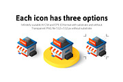 600 ISOMETRIC ICONS, an Outline Icon by sidmaydesign (Thumbnail 2 of 4)
