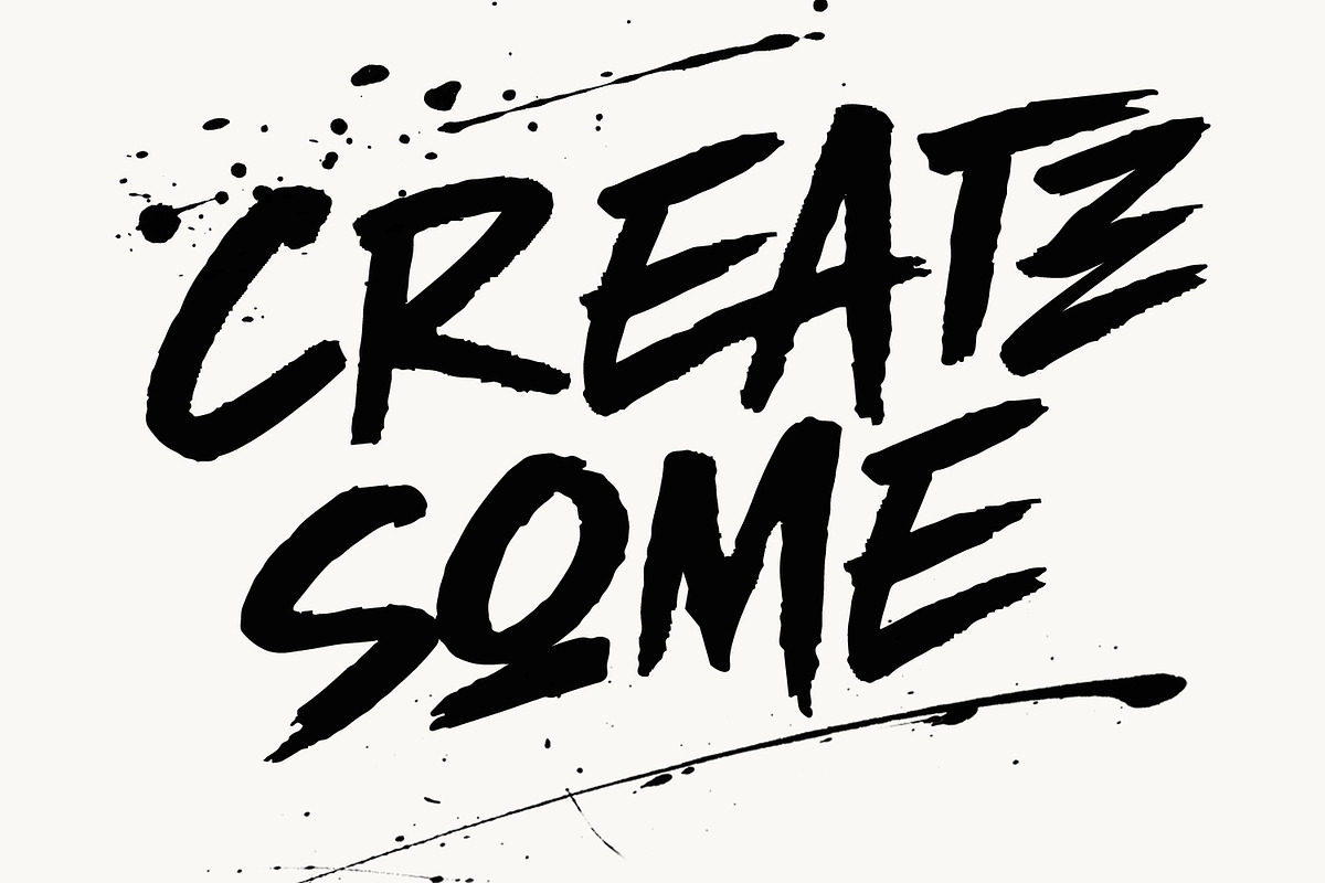 Sumeyom Gritty Urban Handmade Brush, a Handwritten Font by Maulana Creative (Photo 2 of 7)