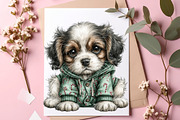 Watercolor Christmas Dogs Clipart, a Transportation Illustration by SinaCreation (Thumbnail 6 of 9)