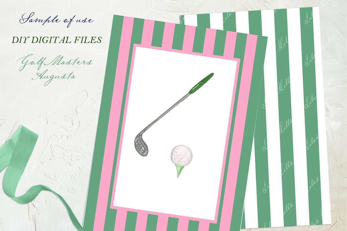 Golf Masters Augusta Clipart, a Graphic by LABFcreations (Photo 4 of 4)