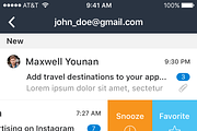 Snooze Mail UI Graphic, an App Template by hoangpts (Thumbnail 5 of 18)