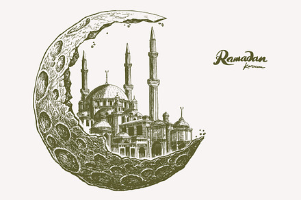 Ramadan Kareem Vector, illustration