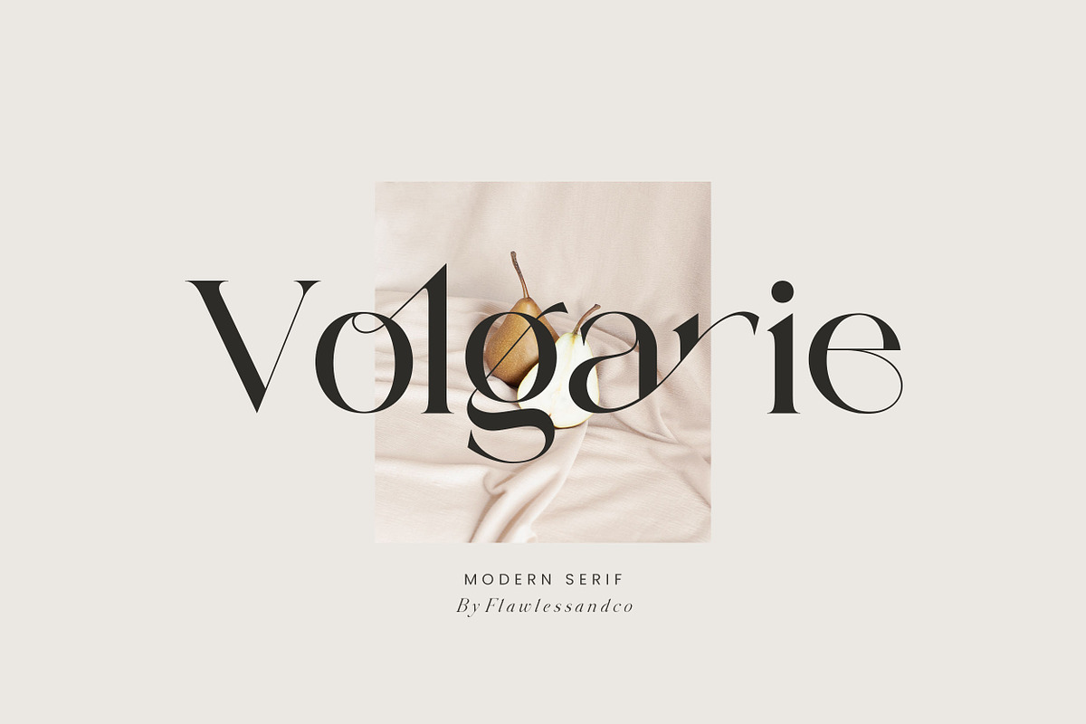 Volgarie - Modern Serif Font, a Serif Font by Flawless And Co (Photo 1 of 10)