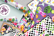 Summer cocktails seamless pattern, a Pattern Graphic by Download Graphic Art (Thumbnail 4 of 9)