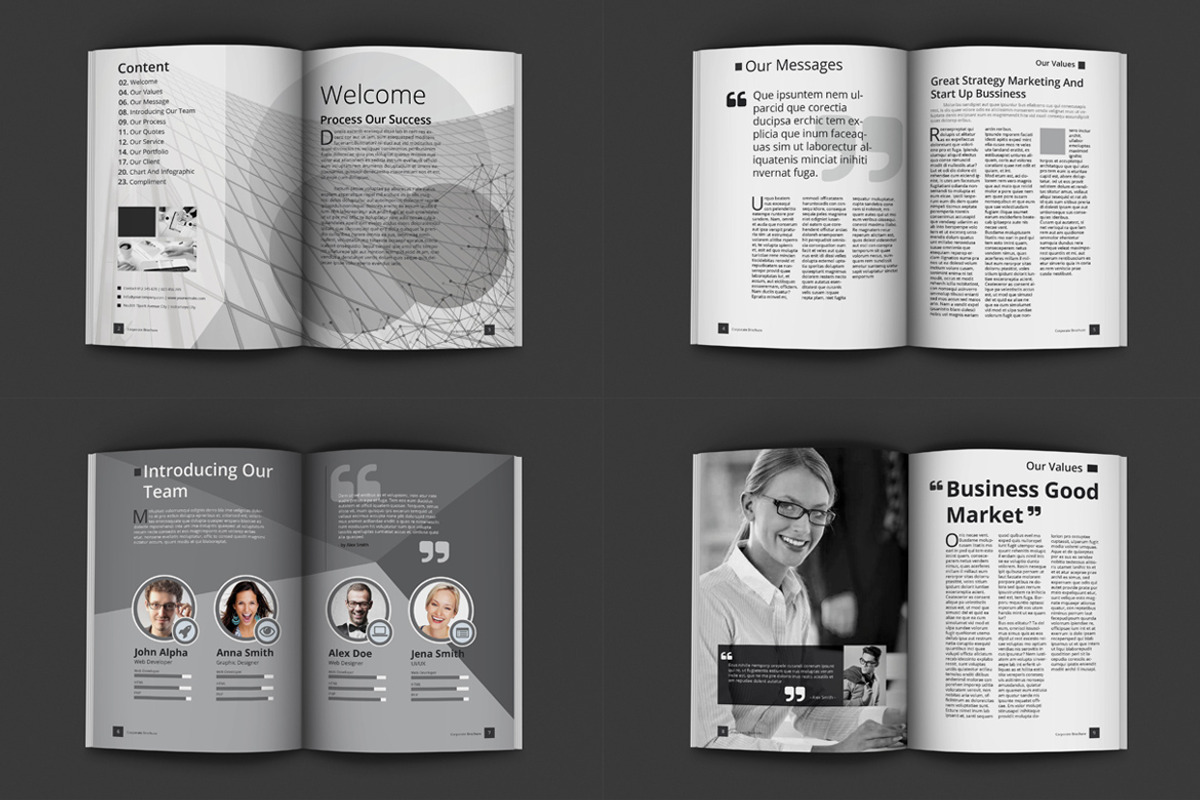 Black And White Proposal Project, a Brochure Template by feydesign (Photo 2 of 5)