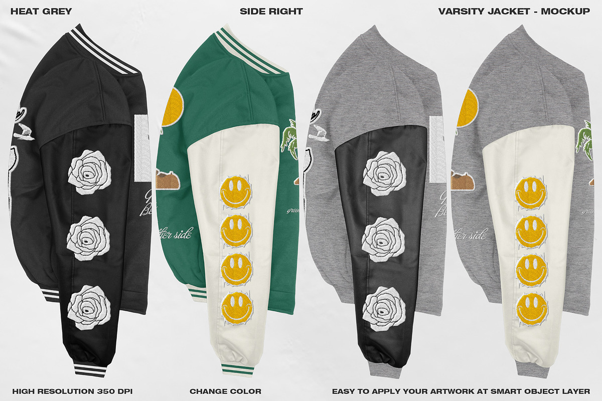 Varsity Jacket - Mockup, a Hoody Mockup by DaldSgh (Photo 8 of 21)