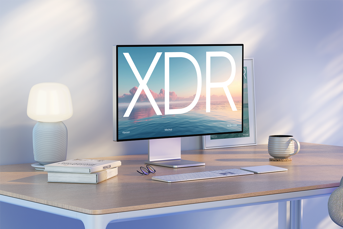 Apple XDR Monitor Mockup, a Mac Mockup by kavoon (Photo 4 of 4)