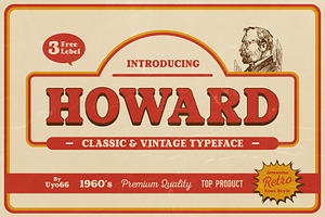 Howard - Retro Vintage Typeface
