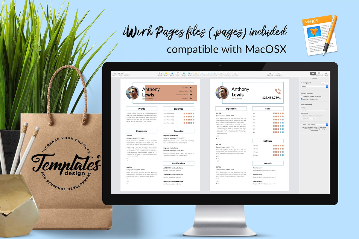 Creative Resume Template - Anthony, a Resume Template by Templates Design Co. (Photo 10 of 17)