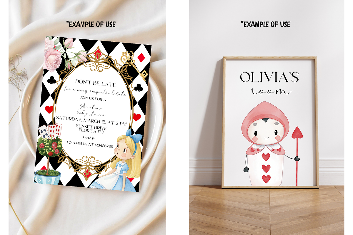 Pastel Cute Alice In Wonderland, an Illustration by TatiMockup (Photo 5 of 5)
