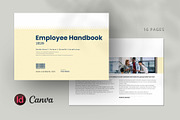 HR Employee Handbook Landscape, a Brochure Template by Pixelpick (Thumbnail 1 of 9)