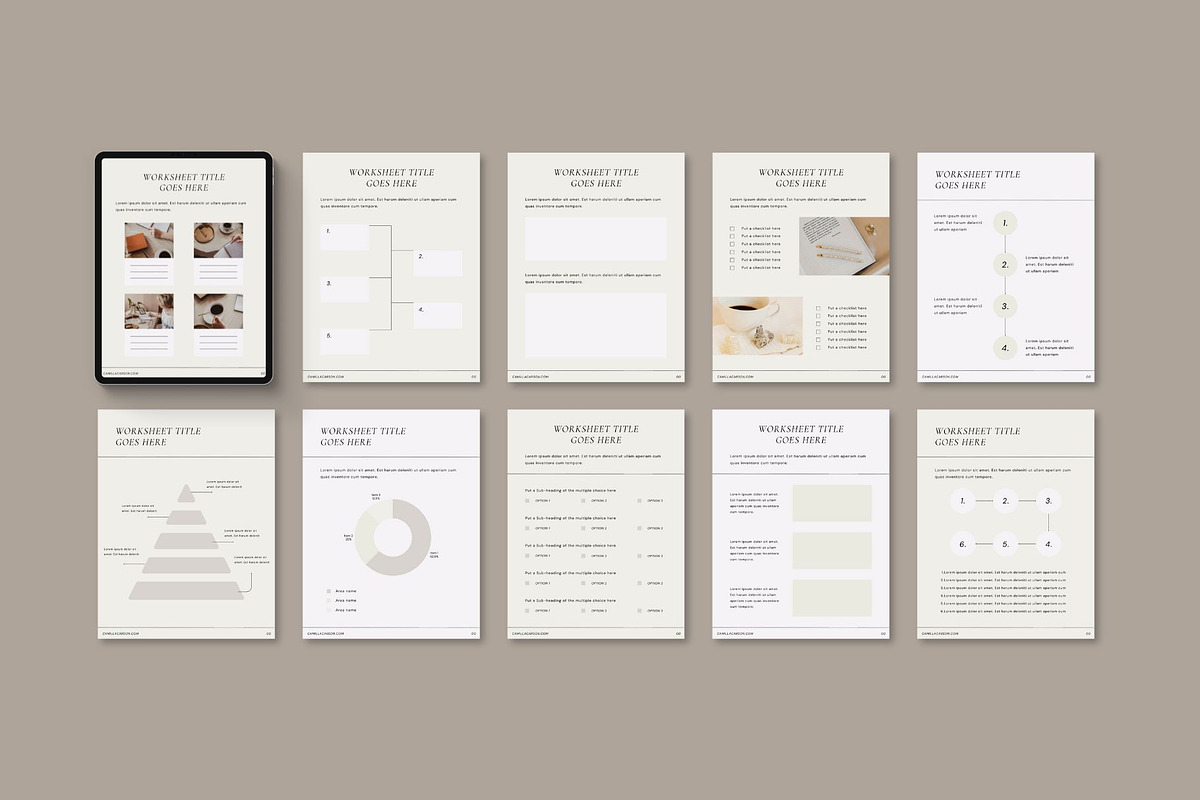 Workbook Canva Template | Subtle, a Print Template by BoldNStudio (Photo 6 of 10)