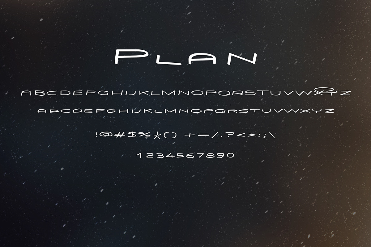 PLAN font preview 2