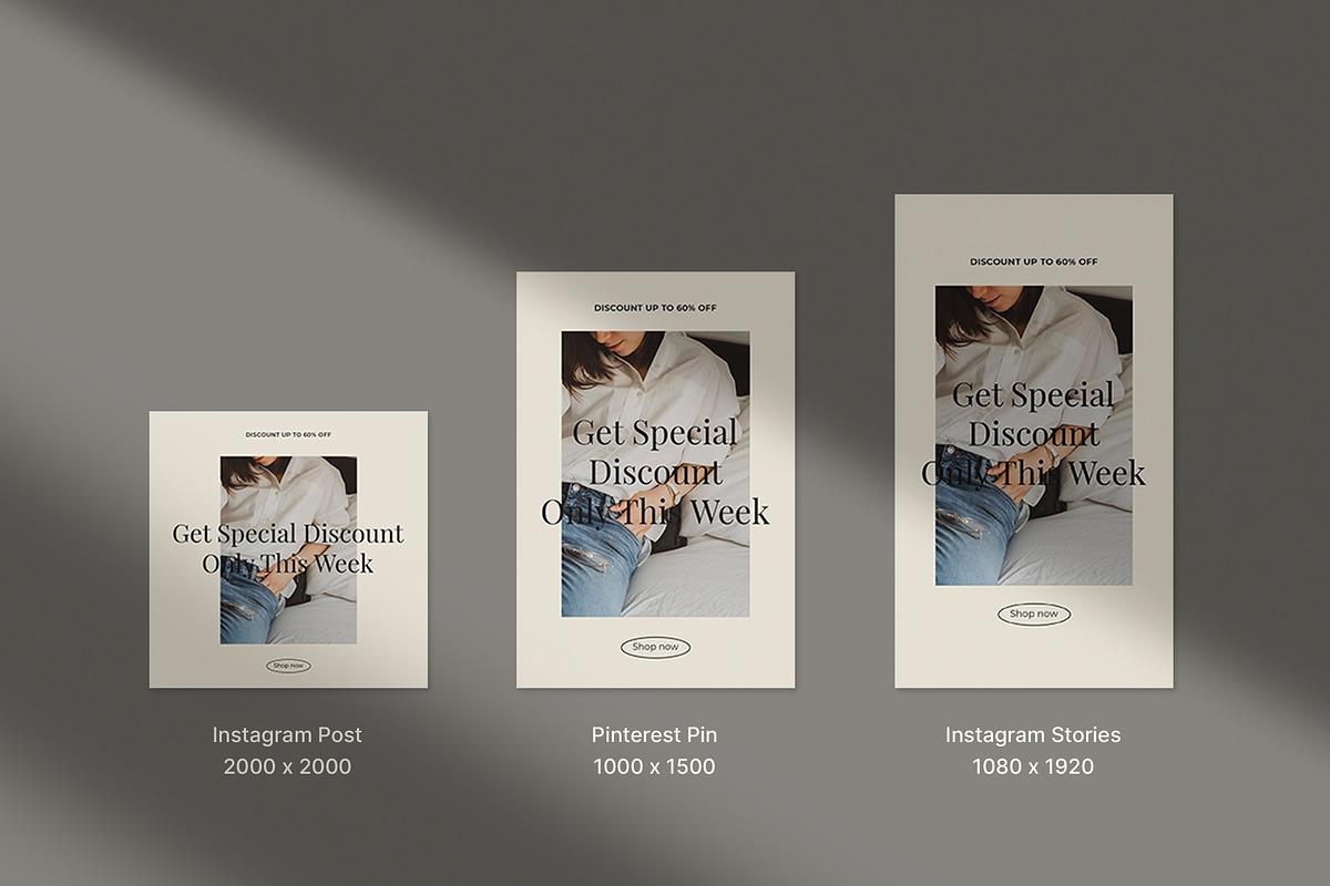 Clara - Fashion Social Media Pack, a Social Media Template by Neetlabs Studio (Photo 2 of 5)