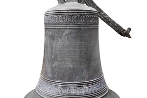 Antique bronze bell isolated photo, an Arts & Entertainment Photo by DanFLCreativo