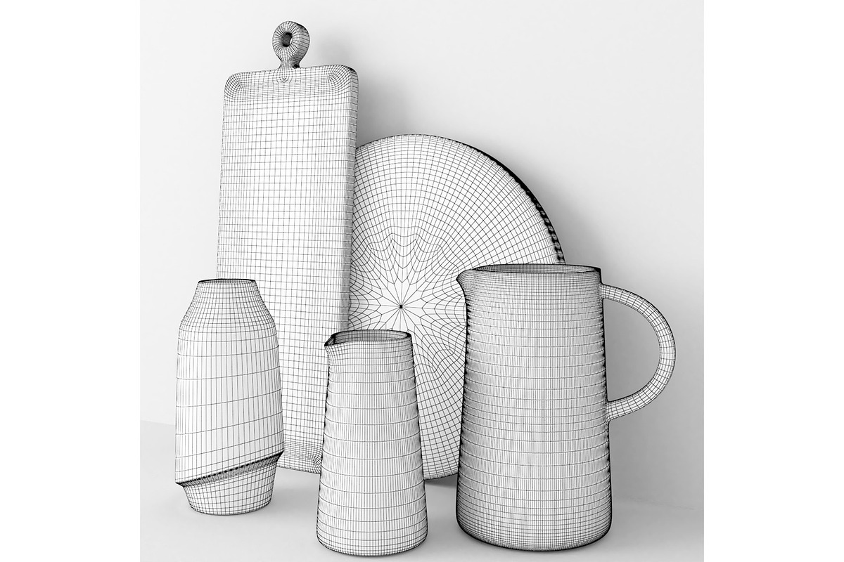 Kitchen Olivia Accessories, a Furniture 3D Model by 3DCargo (Photo 6 of 9)