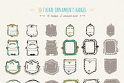 Floral Ornaments Badges, an Object Graphic by Frisk Shop (Thumbnail 4 of 4)