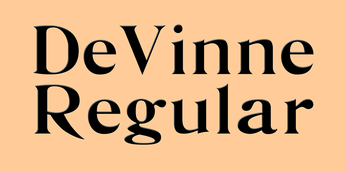 De Vinne, a Serif Font by Wooden Type Fonts