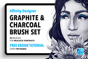 25 Graphite Affinity Brushes, a Brush Add-On by Riveros Illustration (Thumbnail 1 of 10)