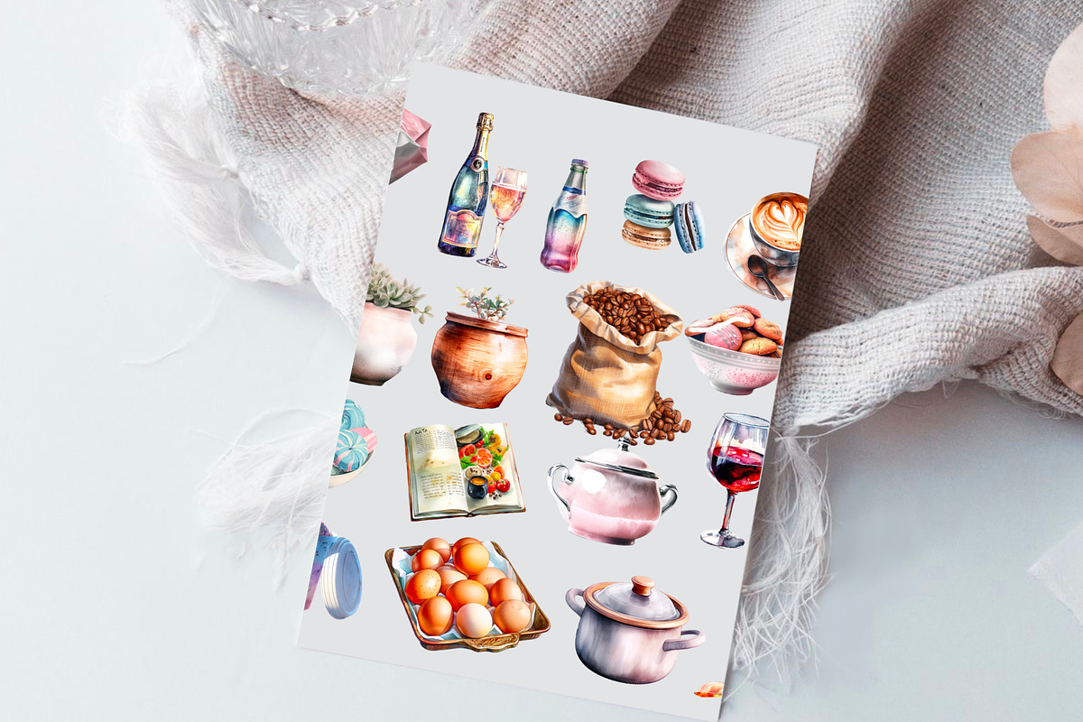 My Favorite kitchen, Vintage clipart, a Food Illustration by Hello My Print (Photo 5 of 10)
