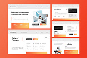 White Orange Project Proposal PPT, a Presentation Template by Aiyari Graphic (Thumbnail 2 of 5)