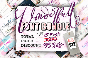 The 15 in 1 Wonderful Font Bundle