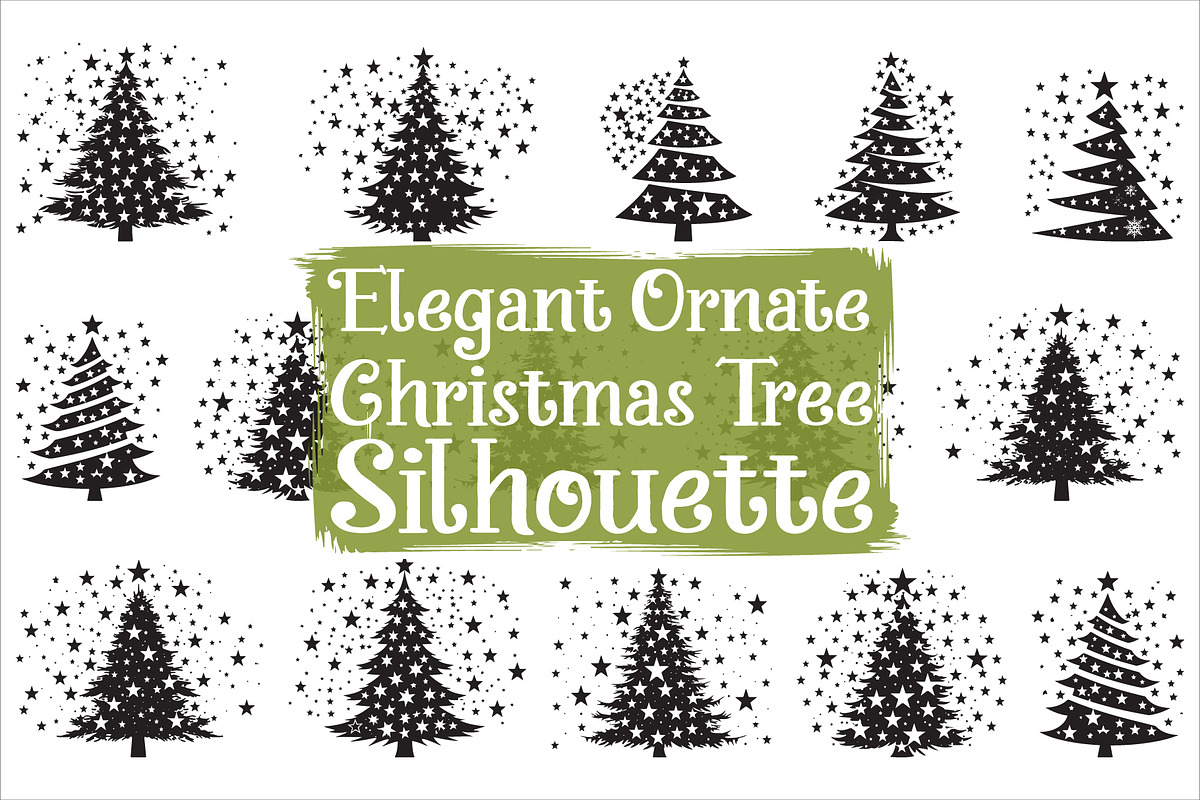 Ornate Festive Christmas Tree, an Illustration by Designs_River