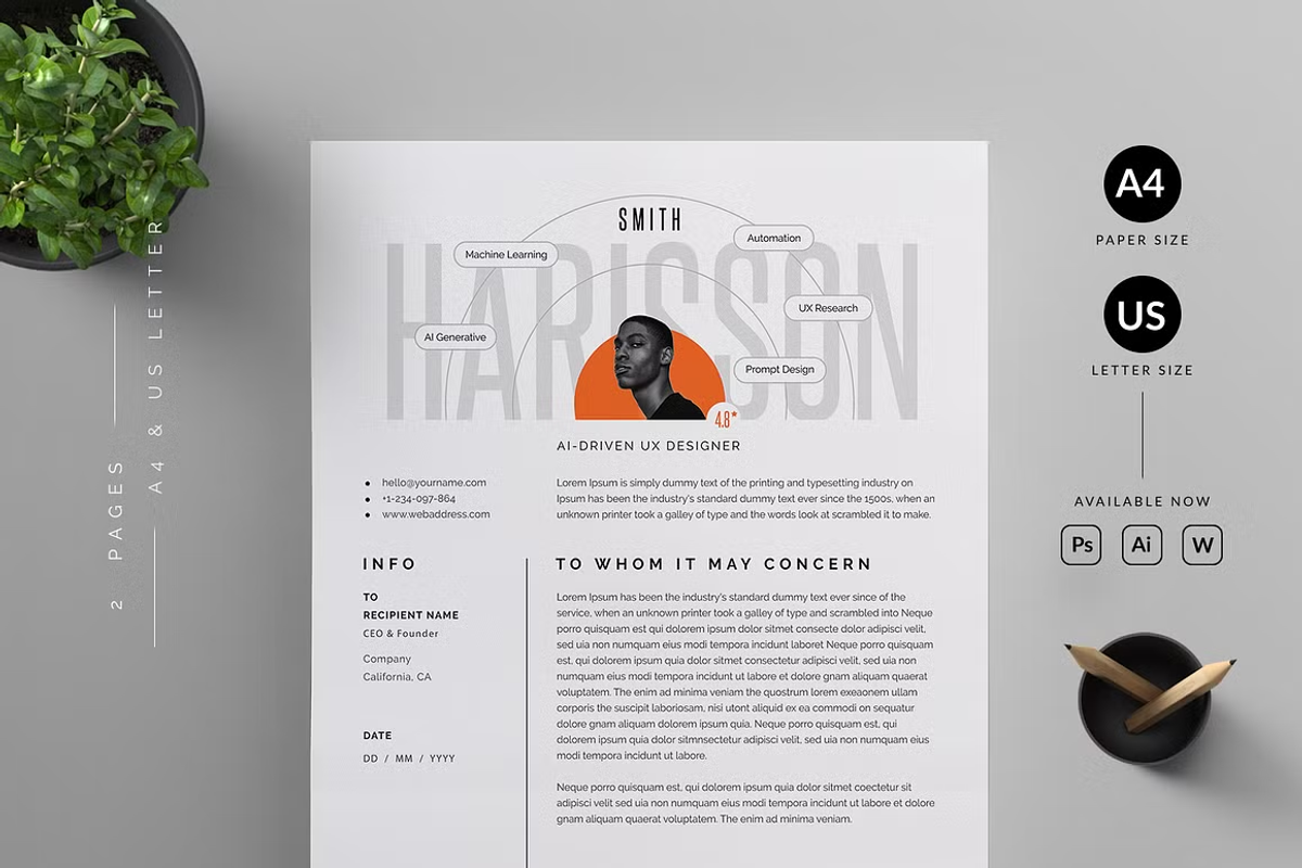 Resume/CV Bundle, a Resume Template by Reuix Studio (Photo 5 of 21)