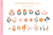 Wandering Boho Florals clipart, an Illustration by Flora Wild Designs (Thumbnail 6 of 13)