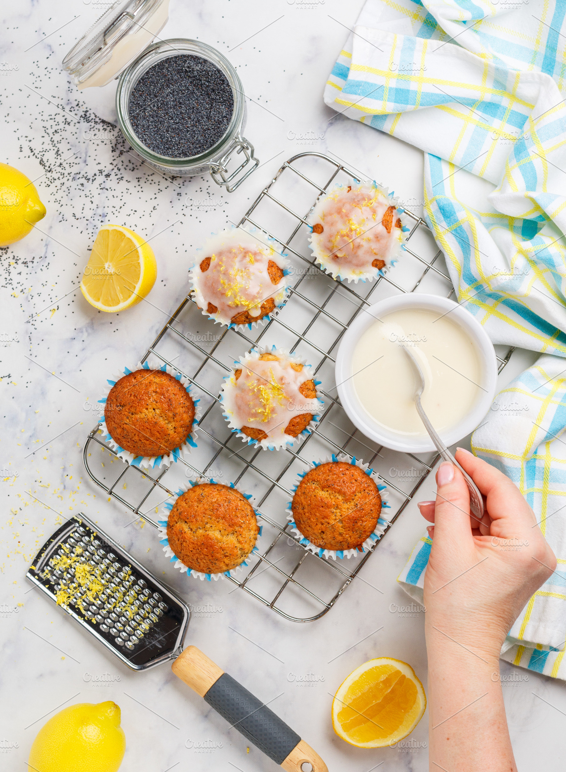 lemon muffins with poppy seeds, a Food & Drink Photo by La_Vanda