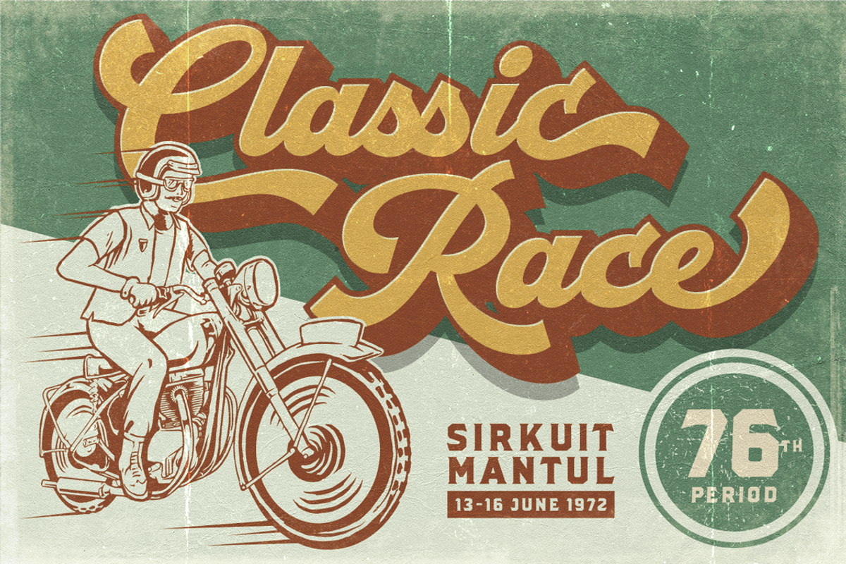 Retrofunk - Script & Serif, a Script Font by Hendra Pratama (Photo 12 of 14)