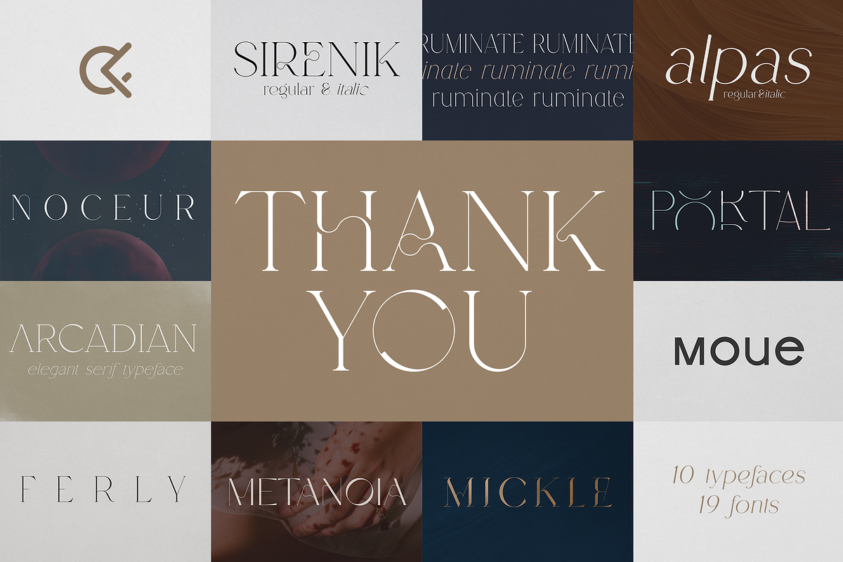 SALE! Font Bundle Vol.2 - 19 fonts, a Serif Font by Only Fonts (Photo 39 of 39)