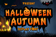 Halloween Autumn, a Blackletter Font by Fourteen Letter (Thumbnail 6 of 7)