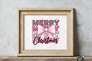 Merry Christmas Bow Sublimation Png, an Illustration by Creative Art (Thumbnail 3 of 6)