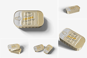 Food Tin Can Mockup, a Packaging Mockup by Indah