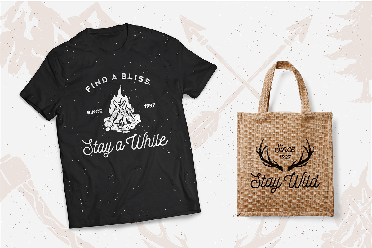 6 Vintage Nature Badges, a Branding & Logo Template by prasetyadavid (Photo 5 of 6)
