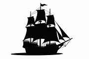 Classic Sailing Ship Vector Bundl, an Object Graphic by hafijul (Thumbnail 3 of 11)