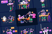 Live Streaming, Podcast 3D Character, a Characters & Person 3D Model by orenjidesign (Thumbnail 7 of 8)