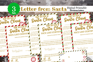 Nice List Certificate & Santa Letter