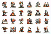 Whimsical Fall Gnome Clipart, a Seasonal Illustration by fashionaddict (Thumbnail 4 of 7)