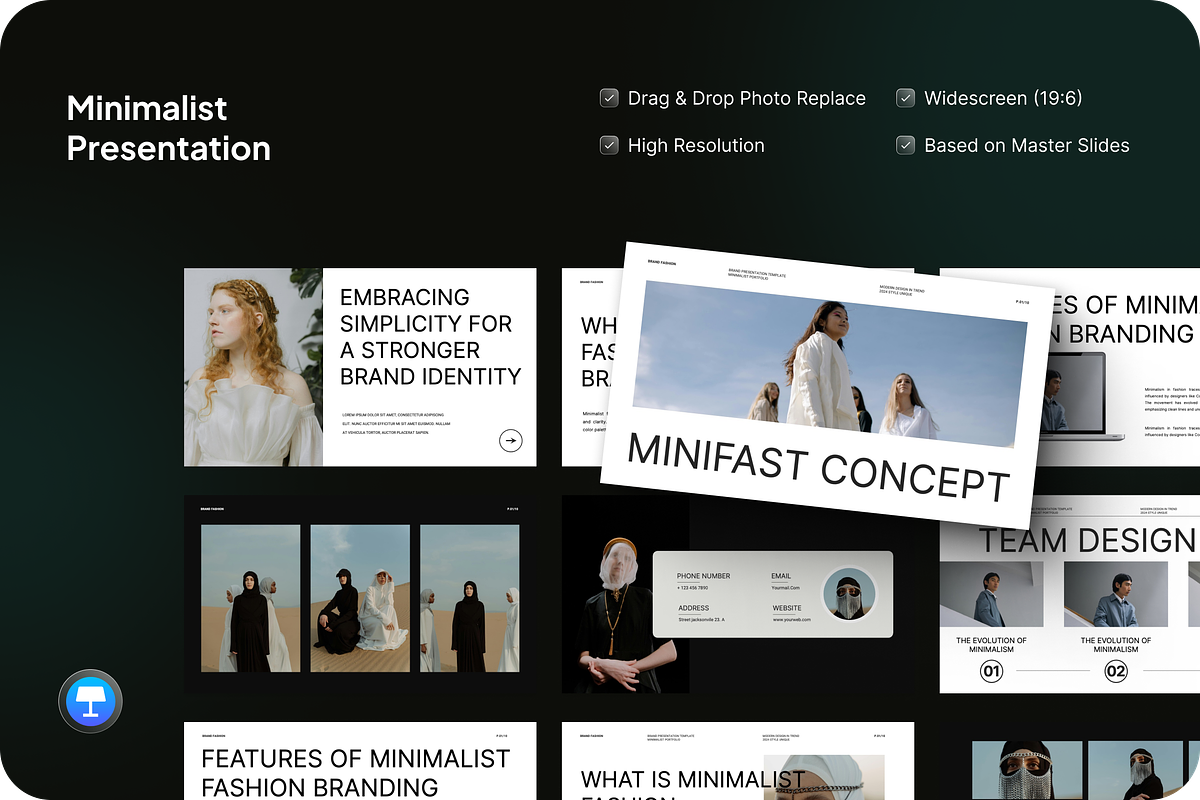 Minimalist Presentation Keynote, a Presentation Template by SquidPixey (Photo 1 of 7)