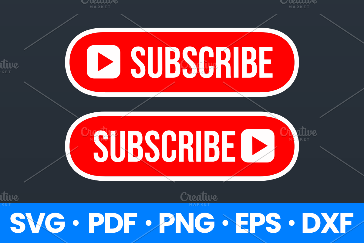 YouTube Subscribe Button icon, a Graphic by Vaughn Studios (Photo 1 of 6)