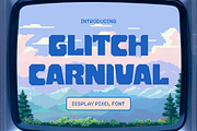 Glitch Carnival – Retro Display Font, a Sans Serif Font by Studio Moara (Thumbnail 1 of 8)